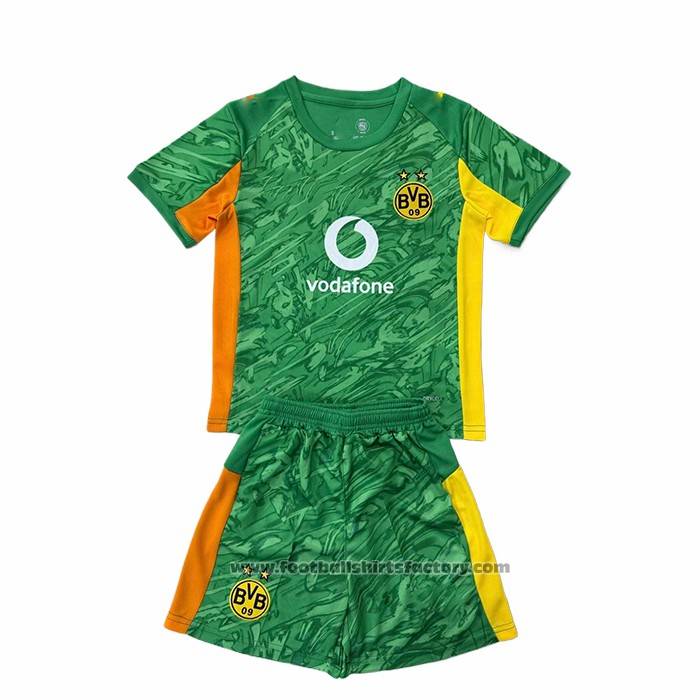 Borussia Dortmund Home Goalkeeper Shirt Kids 2025-2026 Green